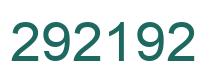Number 292192 green image