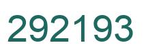 Number 292193 green image