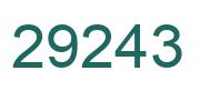 Número 29243 imagen verde