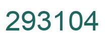 Number 293104 green image