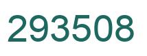 Number 293508 green image