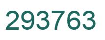 Number 293763 green image