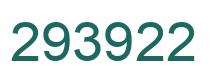 Number 293922 green image