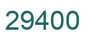 Number 29400 green image