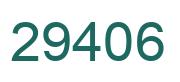 Number 29406 green image