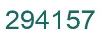 Number 294157 green image