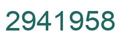 Number 2941958 green image