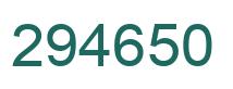 Number 294650 green image