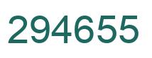 Number 294655 green image