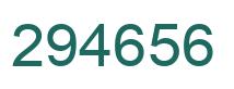 Number 294656 green image