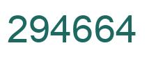Number 294664 green image