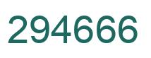 Number 294666 green image