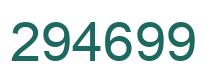 Number 294699 green image