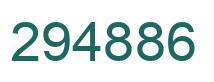 Number 294886 green image