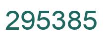 Número 295385 imagen verde