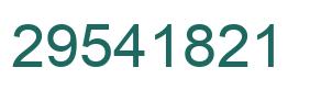 Number 29541821 green image