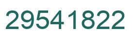 Number 29541822 green image