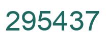 Número 295437 imagen verde