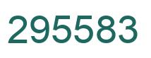 Number 295583 green image