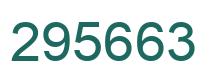 Number 295663 green image