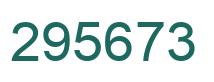 Number 295673 green image