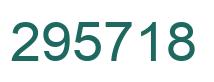 Number 295718 green image