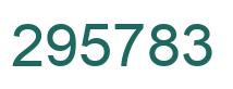 Number 295783 green image