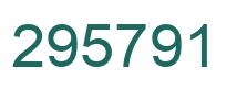Number 295791 green image