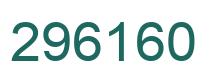Number 296160 green image