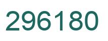 Number 296180 green image