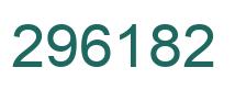 Number 296182 green image