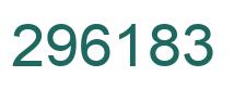 Number 296183 green image