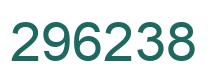 Number 296238 green image
