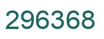 Number 296368 green image