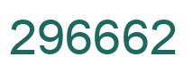 Number 296662 green image