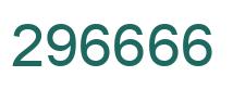 Number 296666 green image