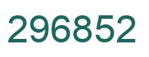 Number 296852 green image