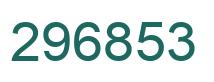 Number 296853 green image