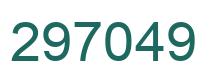 Number 297049 green image