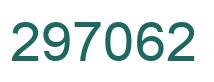 Number 297062 green image