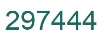 Number 297444 green image