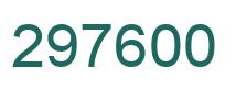 Number 297600 green image