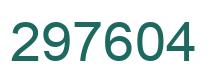 Number 297604 green image
