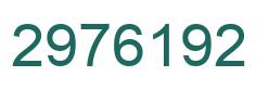 Number 2976192 green image