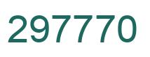 Number 297770 green image