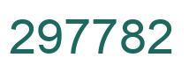 Number 297782 green image