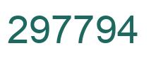 Number 297794 green image