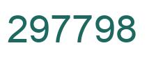 Number 297798 green image