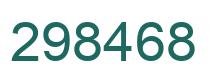 Number 298468 green image