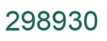 Number 298930 green image